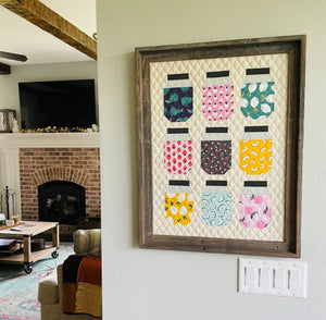 Canning is My Jam Digital Pattern - Quilted Wall Art - Easy Piecy Quilts