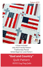 Load image into Gallery viewer, Cross Quilt Pattern Set - Easy Piecy Quilts
