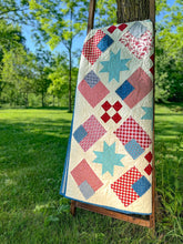 Load image into Gallery viewer, Farmhouse Flags Quilt Kit - Easy Piecy Quilts