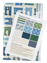 Load image into Gallery viewer, Fat Quarter Panel of Sewing Mood Fabric - Cool by Paintbrush Studios - Easy Piecy Quilts