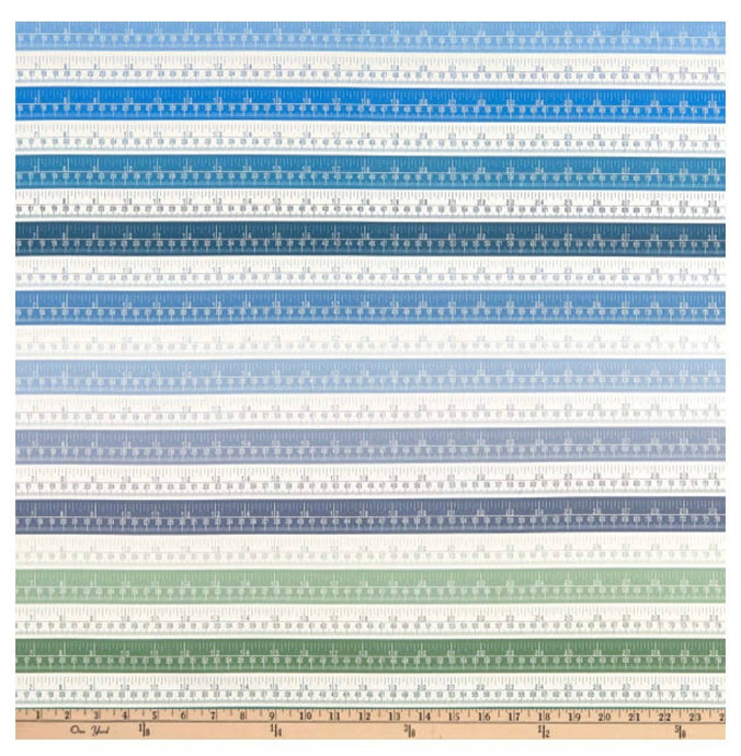 Fat Quarter Panel of Sewing Mood Fabric - Cool by Paintbrush Studios - Easy Piecy Quilts