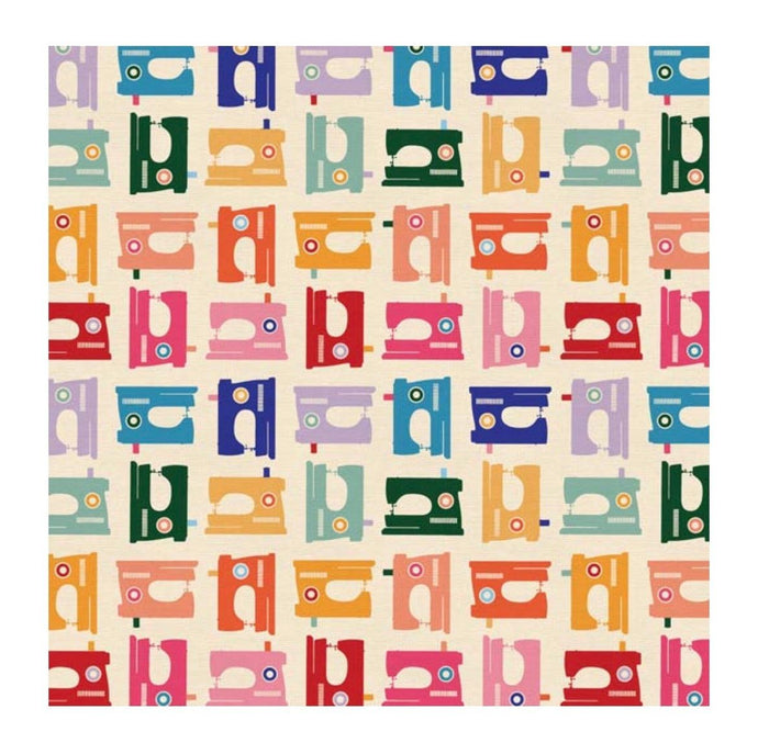Fat Quarter Panel of Sewing Mood - Rainbow by Paintbrush Studios - Easy Piecy Quilts
