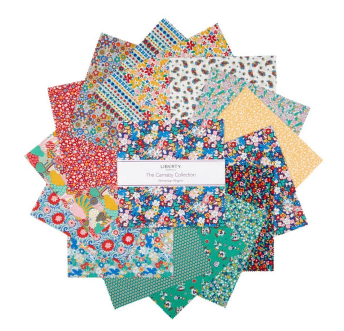 Liberty Carnaby Bohemian Bright Fabric Collection - Easy Piecy Quilts