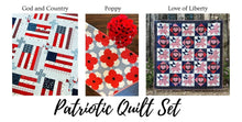 Load image into Gallery viewer, Patriotic Quilt Pattern Set - Easy Piecy Quilts
