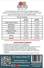 Load image into Gallery viewer, Rugged Cross Quilt Pattern - Easy Piecy Quilts