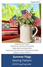 Load image into Gallery viewer, Summer Flags Sewing Pattern - Paper Print Pattern, Mailed - Easy Piecy Quilts