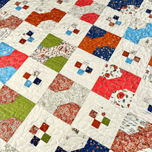 Load image into Gallery viewer, Vintage Bows Fabric Quilt Kit - 46" x 55" - Easy Piecy Quilts