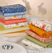 Load image into Gallery viewer, Vintage Bows Fabric Quilt Kit - 46" x 55" - Easy Piecy Quilts