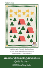 Load image into Gallery viewer, Woodland Camping Adventure Quilt Kit - Easy Piecy Quilts