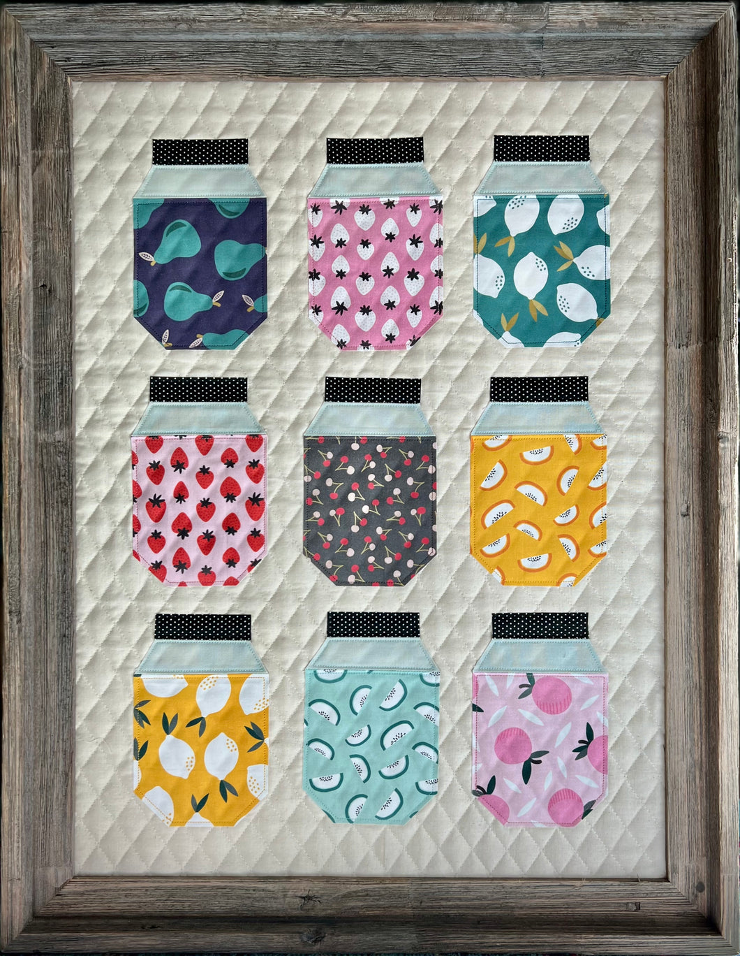 Canning is My Jam Digital Pattern - Quilted Wall Art