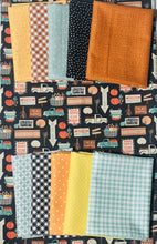 Load image into Gallery viewer, Fall Trucks and Pumpkins Fabric Bundle - 10 Fat Quarters and 1 Half Yard
