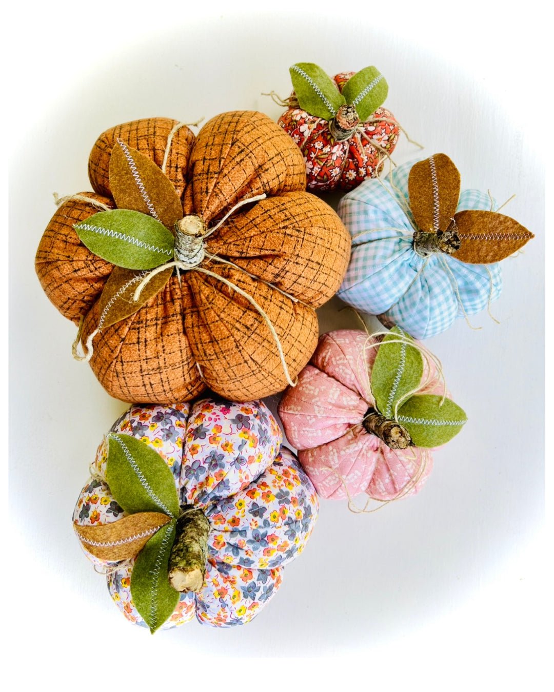 Fall Pumpkins & Fabrics - Easy Piecy Quilts