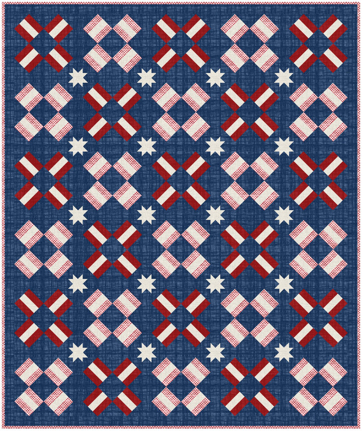 4th of July Night Sky Quilt Kit - Easy Piecy Quilts