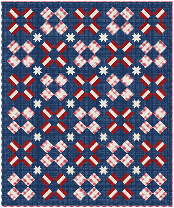 4th of July Night Sky Quilt Kit - Easy Piecy Quilts