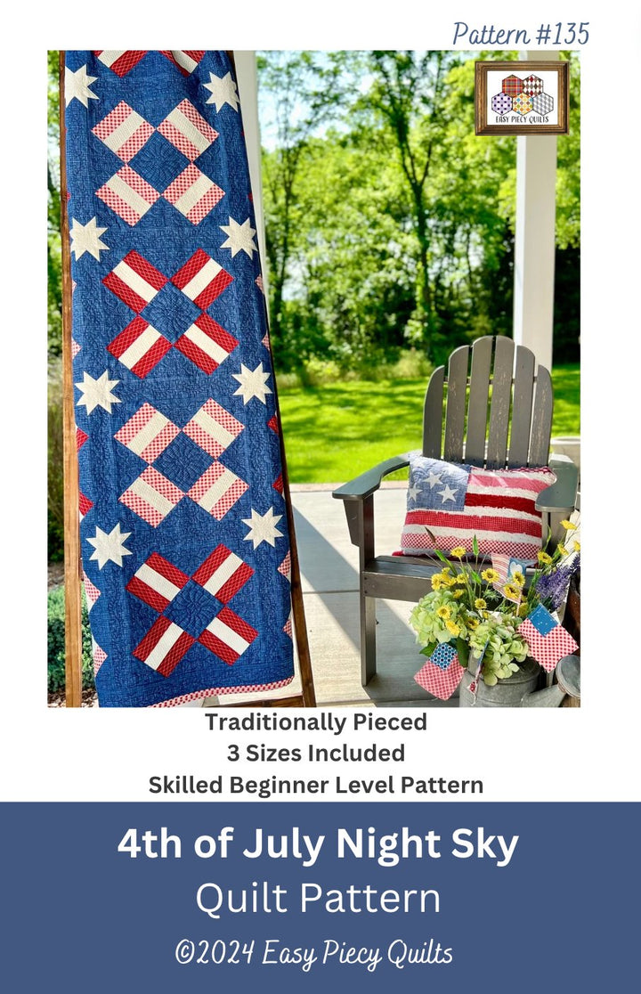 4th of July Night Sky Quilt Kit - Easy Piecy Quilts