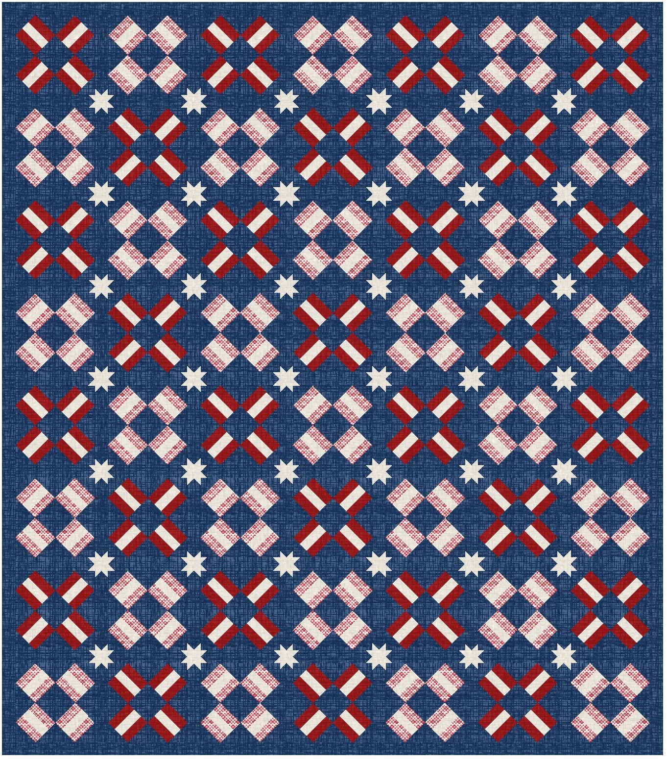 4th of July Night Sky Quilt Pattern - Easy Piecy Quilts