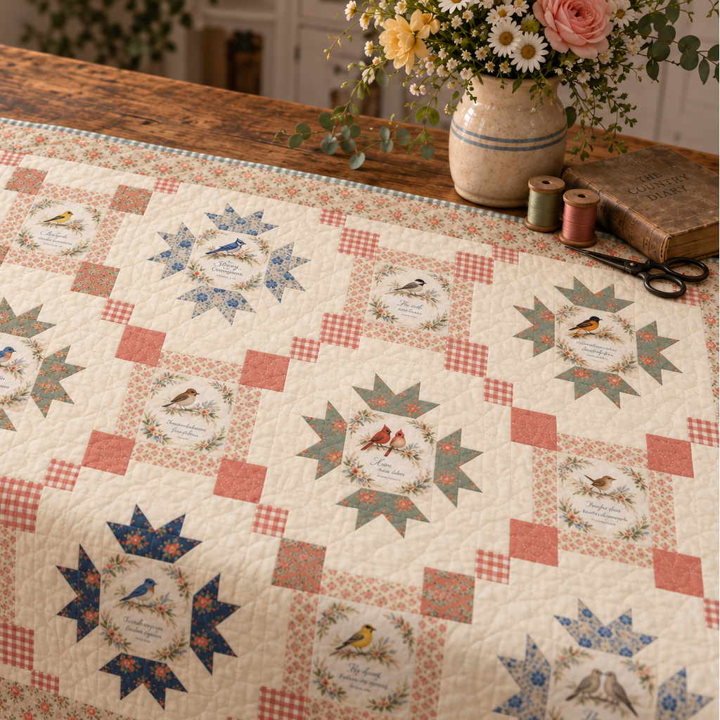 Songbirds & Scripture Quilt Kit