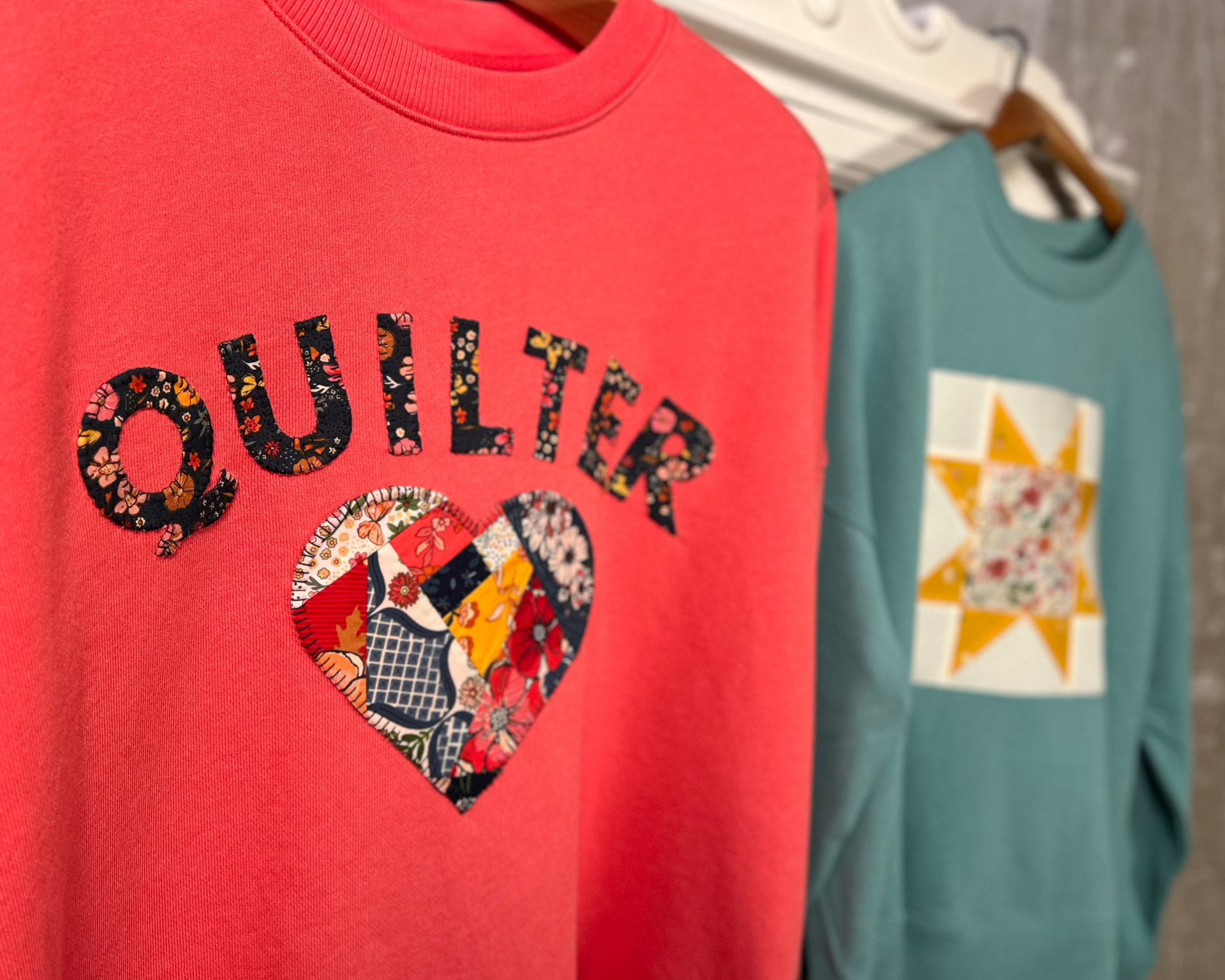 Quilter Sweatshirt Pattern Templates