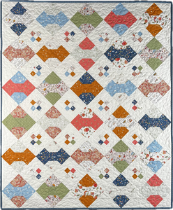 Vintage Bows Fabric Quilt Kit - 46" x 55"