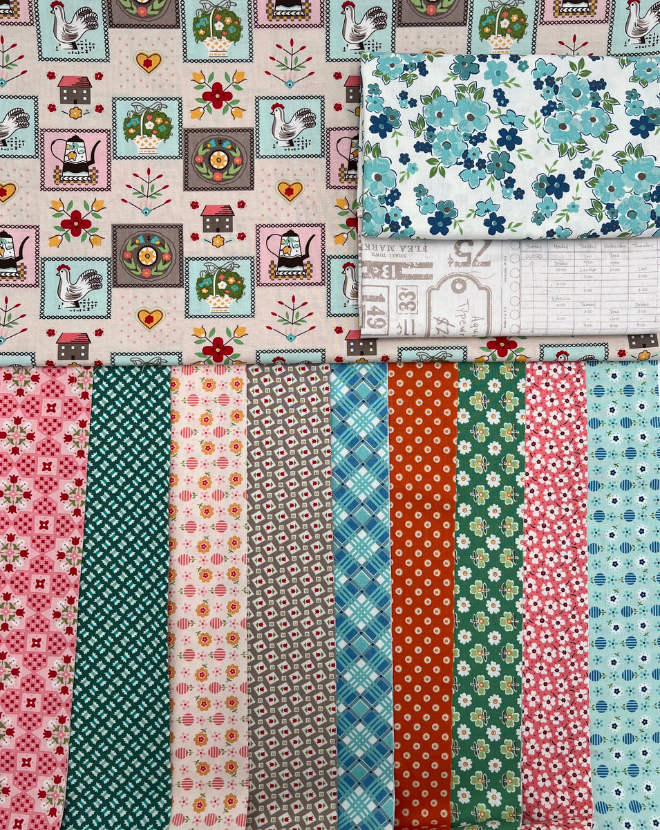 Fairfax Quilt Kit Choose Patriotic or Flea Market Fabrics Easy