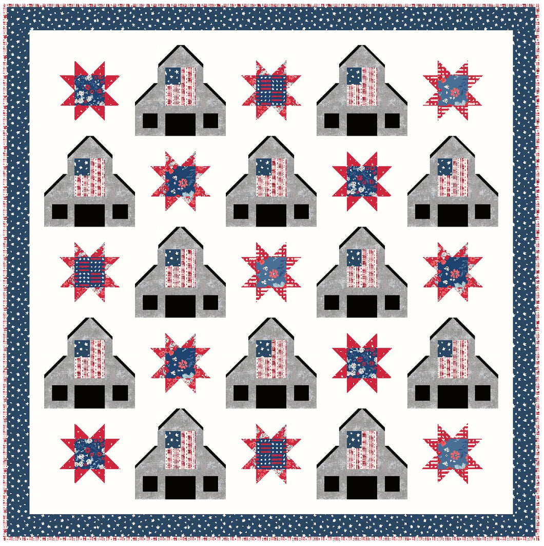 American Heartland Quilt Kit - Easy Piecy Quilts