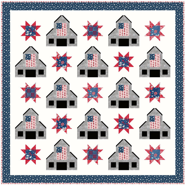 American Heartland Quilt Pattern - Easy Piecy Quilts