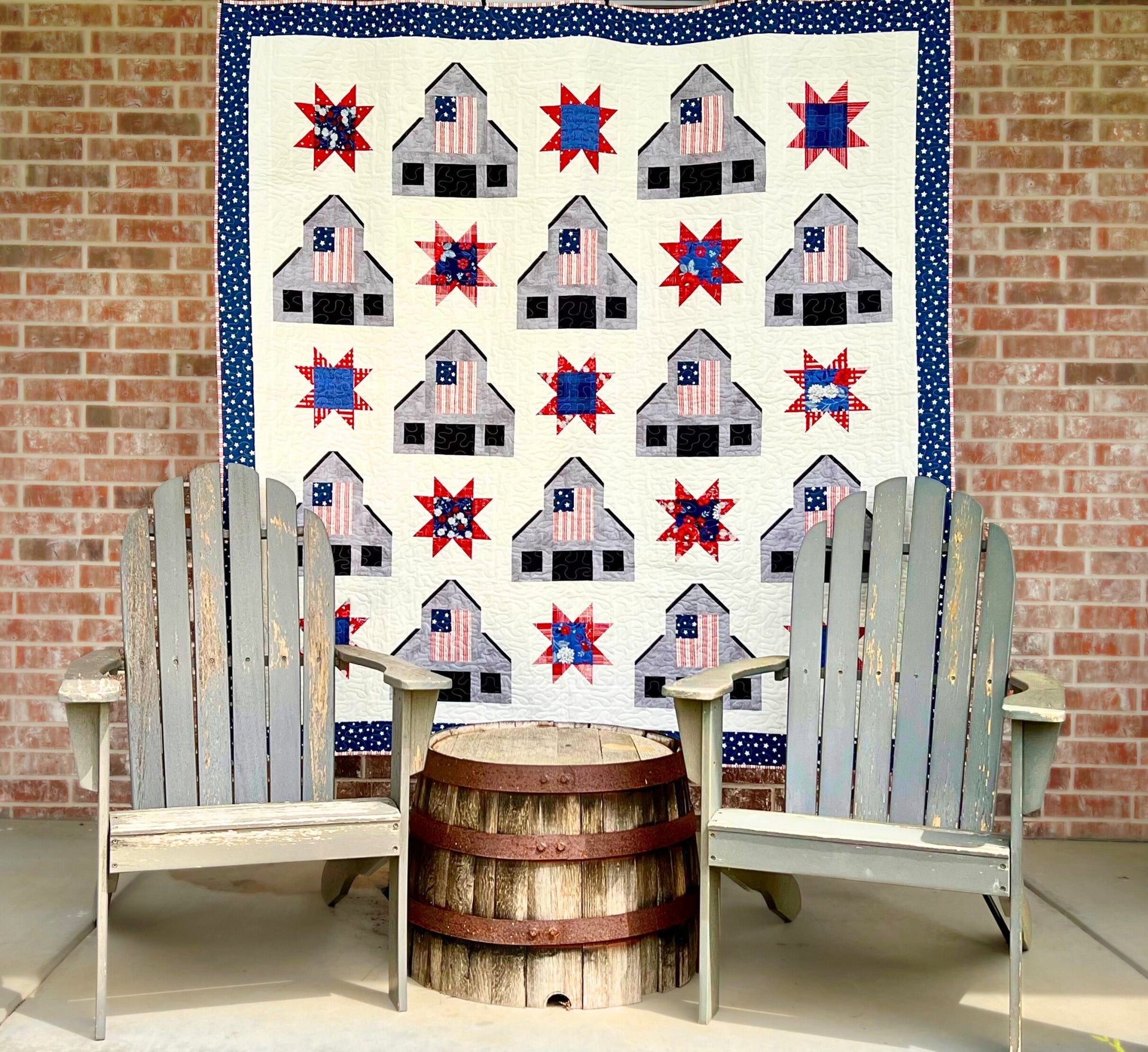 American Heartland Quilt Pattern - PAPER PRINT VERSION - Easy Piecy Quilts