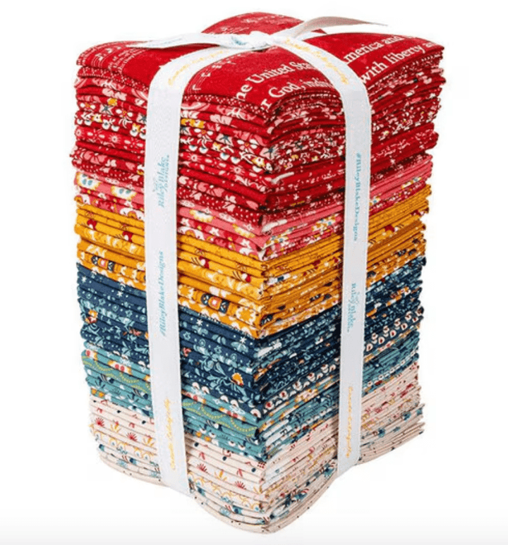 Americana 52 Fat Quarter Bundle, Lori Holt for Riley Blake Fabrics - Easy Piecy Quilts