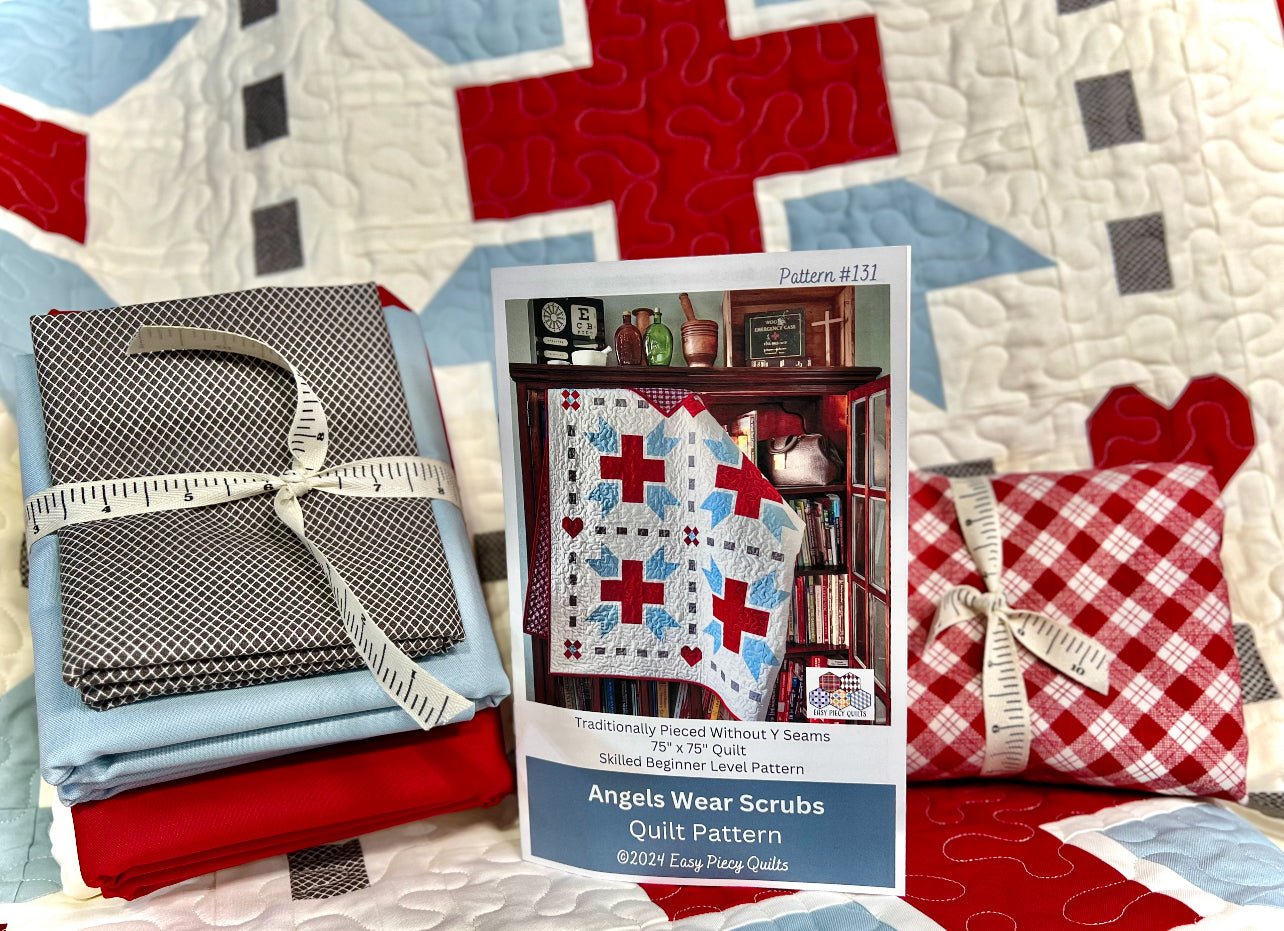 Angels Wear Scrubs Quilt Kit - Easy Piecy Quilts