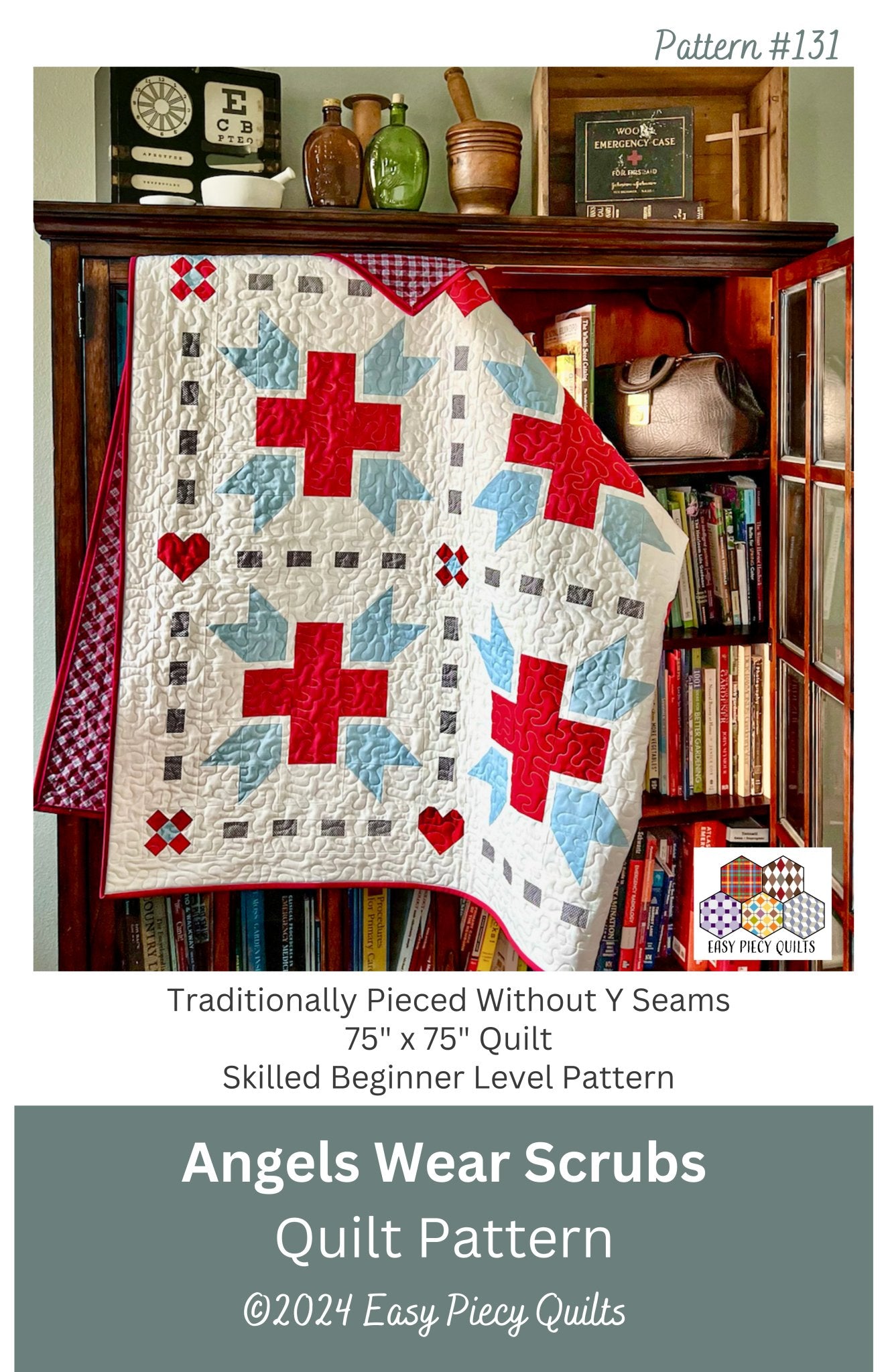 Angels Wear Scrubs Quilt Kit - Easy Piecy Quilts