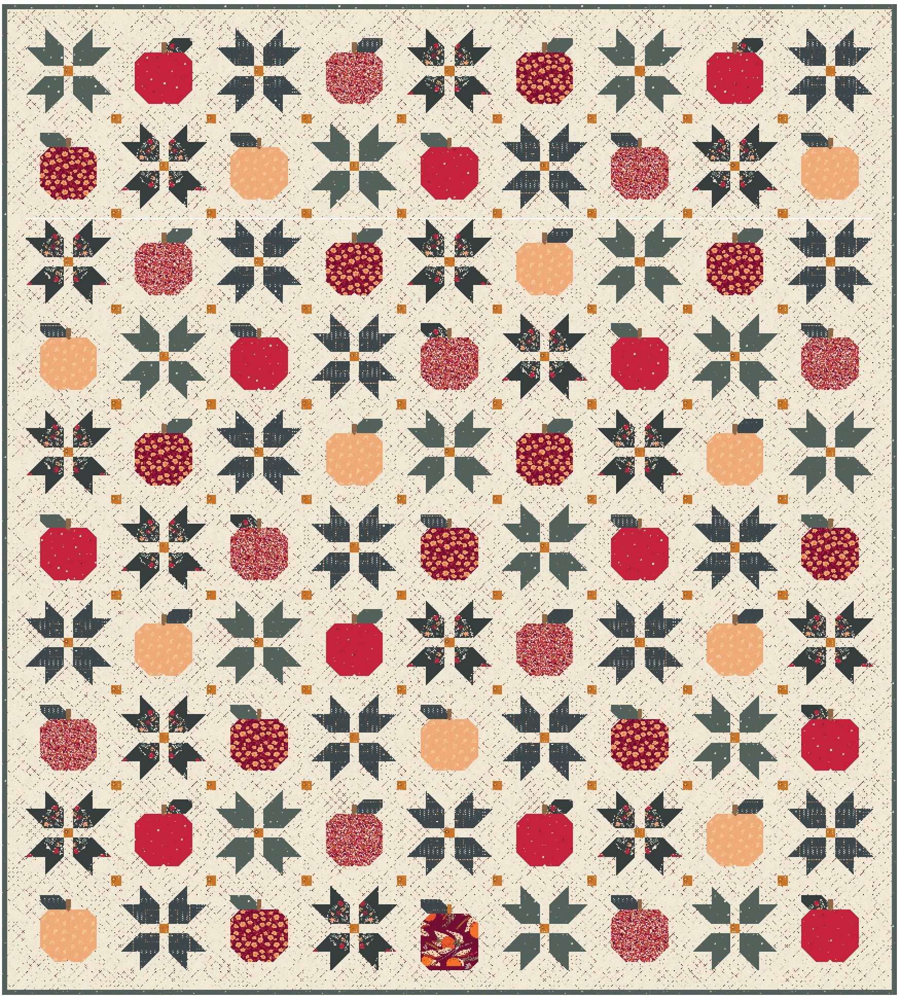 Apple Butter Quilt Kit - Easy Piecy Quilts