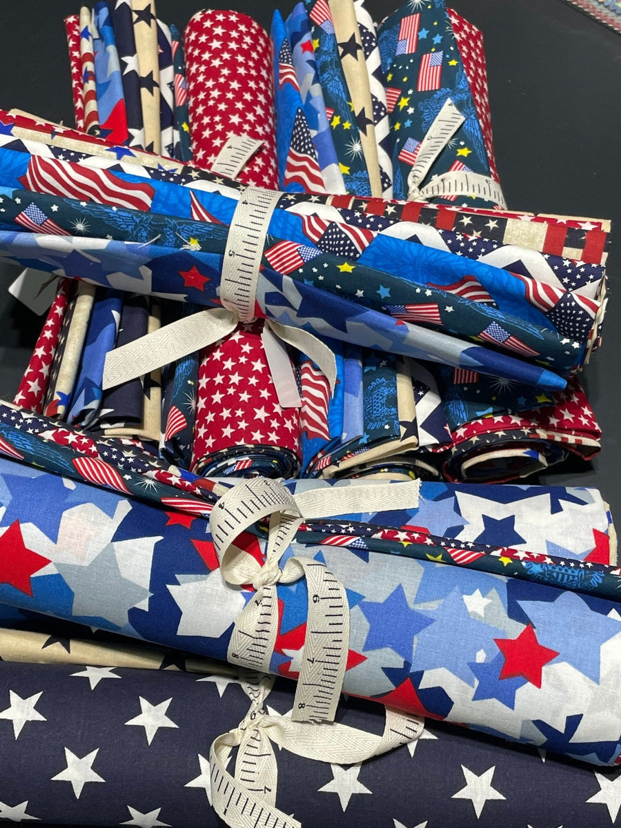 Assorted Patriotic Fat Quarter Bundle – Easy Piecy Quilts