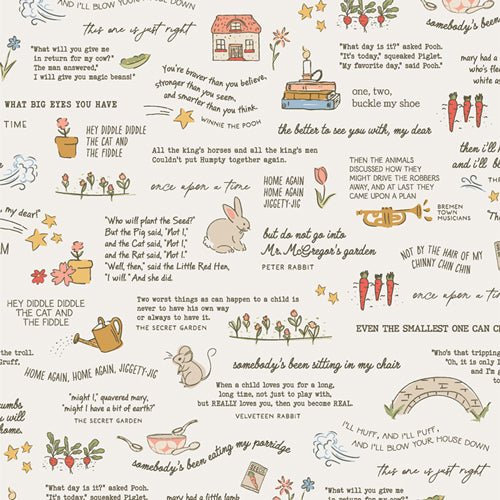 Bedtime Stories - Fat Quarters by Art Gallery Fabrics - Easy Piecy Quilts