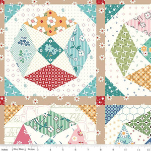 Bee Vintage Cheater Fabric by Riley Blake - Easy Piecy Quilts