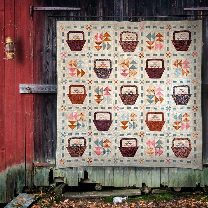 Blessings Baskets Quilt Pattern, Paper Version - Mailed - Easy Piecy Quilts
