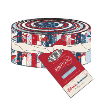 Bloomin' Americana, 2 1/2" Strips (40) - Easy Piecy Quilts