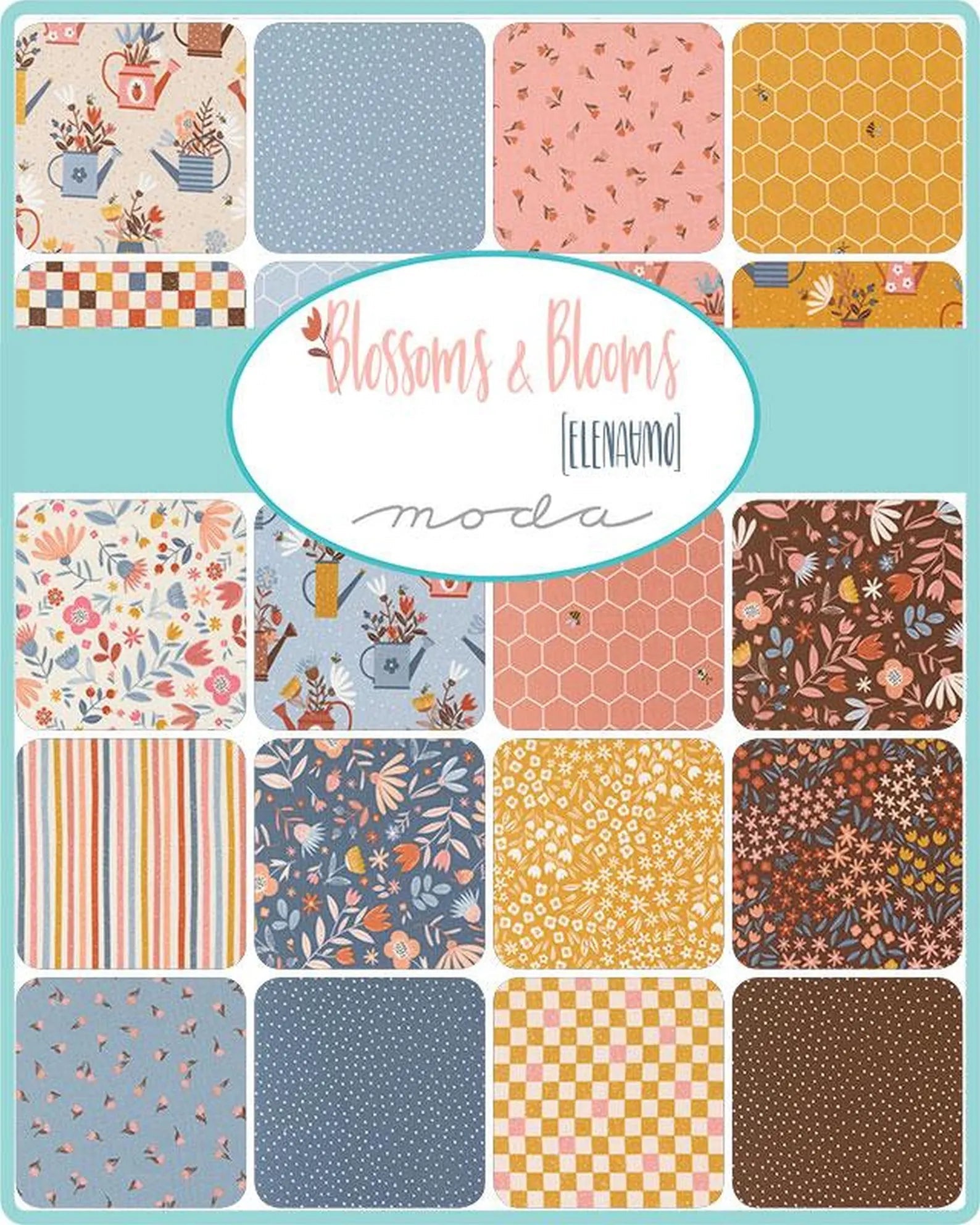 Blossoms and Blooms Collection - 31 FQ Bundle - Easy Piecy Quilts