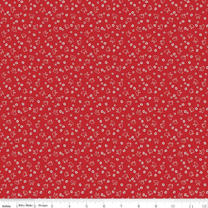 Calico Collection Fabric, Lori Holt, Riley Blake - RED - Easy Piecy Quilts