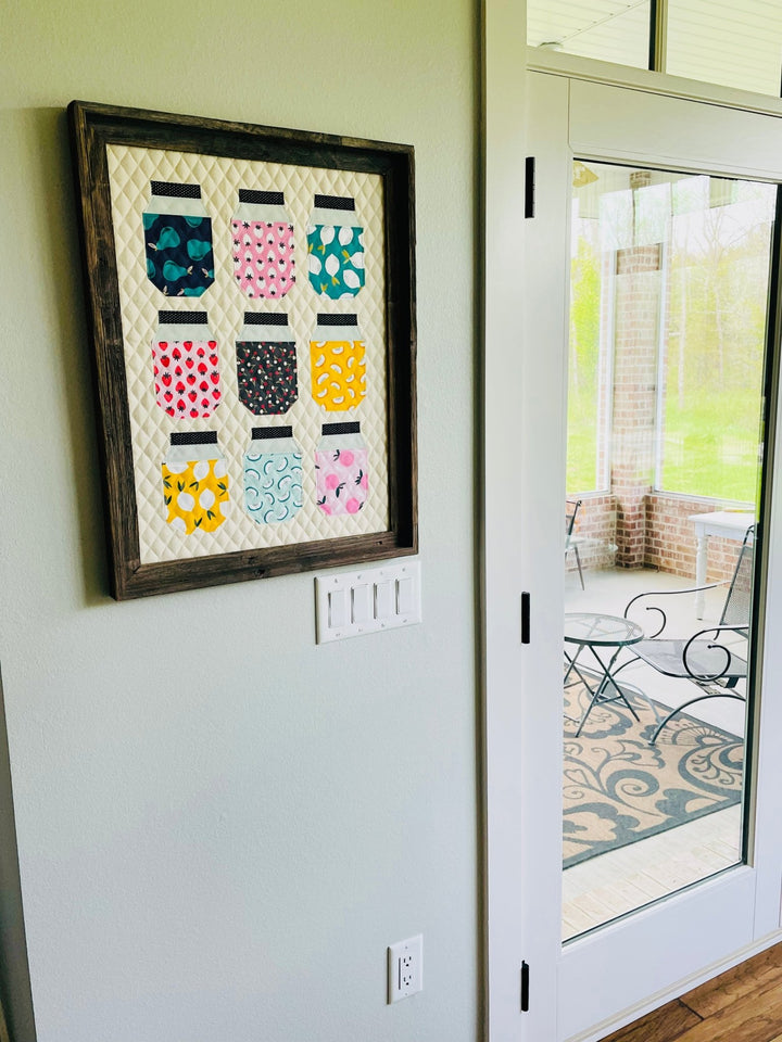 Canning is My Jam Digital Pattern - Quilted Wall Art - Easy Piecy Quilts