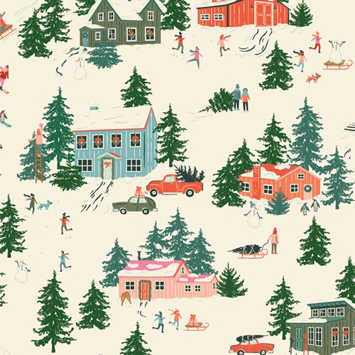 Christmas in the Cabin Fabric - Easy Piecy Quilts