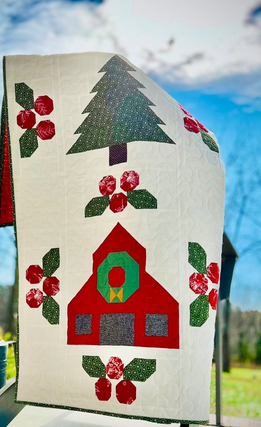 Christmas on the Farm Quilt Kit - Easy Piecy Quilts