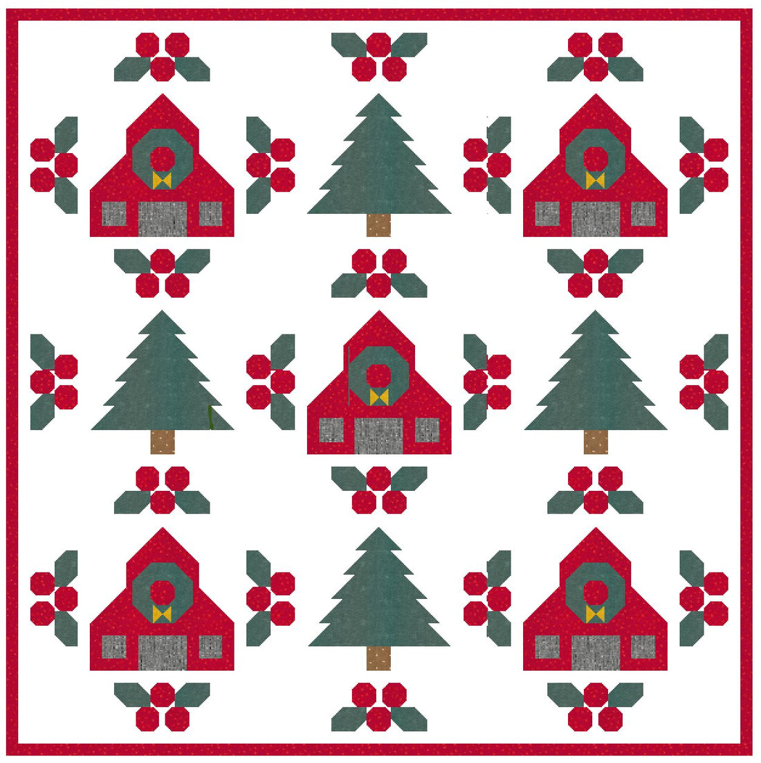 Christmas on the Farm Quilt Pattern