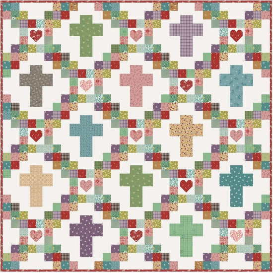 Cross Quilt Pattern Set - 3 Patterns Included