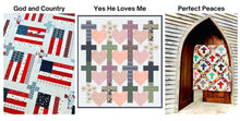 Load image into Gallery viewer, Cross Quilt Pattern Set - Easy Piecy Quilts
