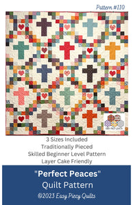 Cross Quilt Pattern Set - Easy Piecy Quilts