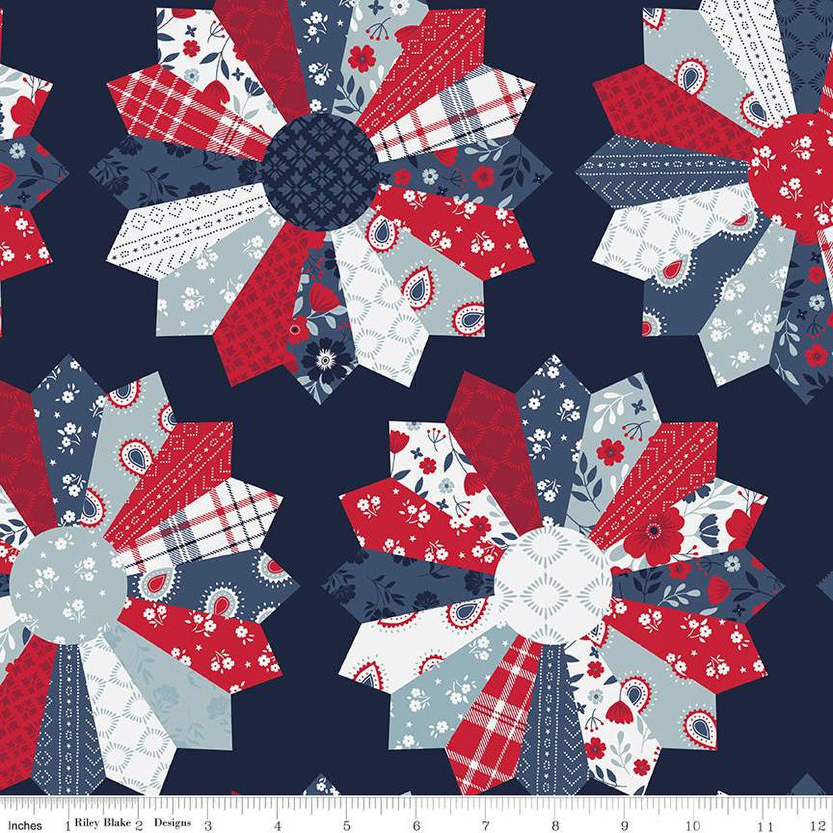 Dresden Navy - Easy Piecy Quilts
