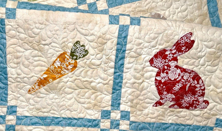 Easter Garden Gathering Quilt Pattern, Paper Print Version, Mailed - Easy Piecy Quilts