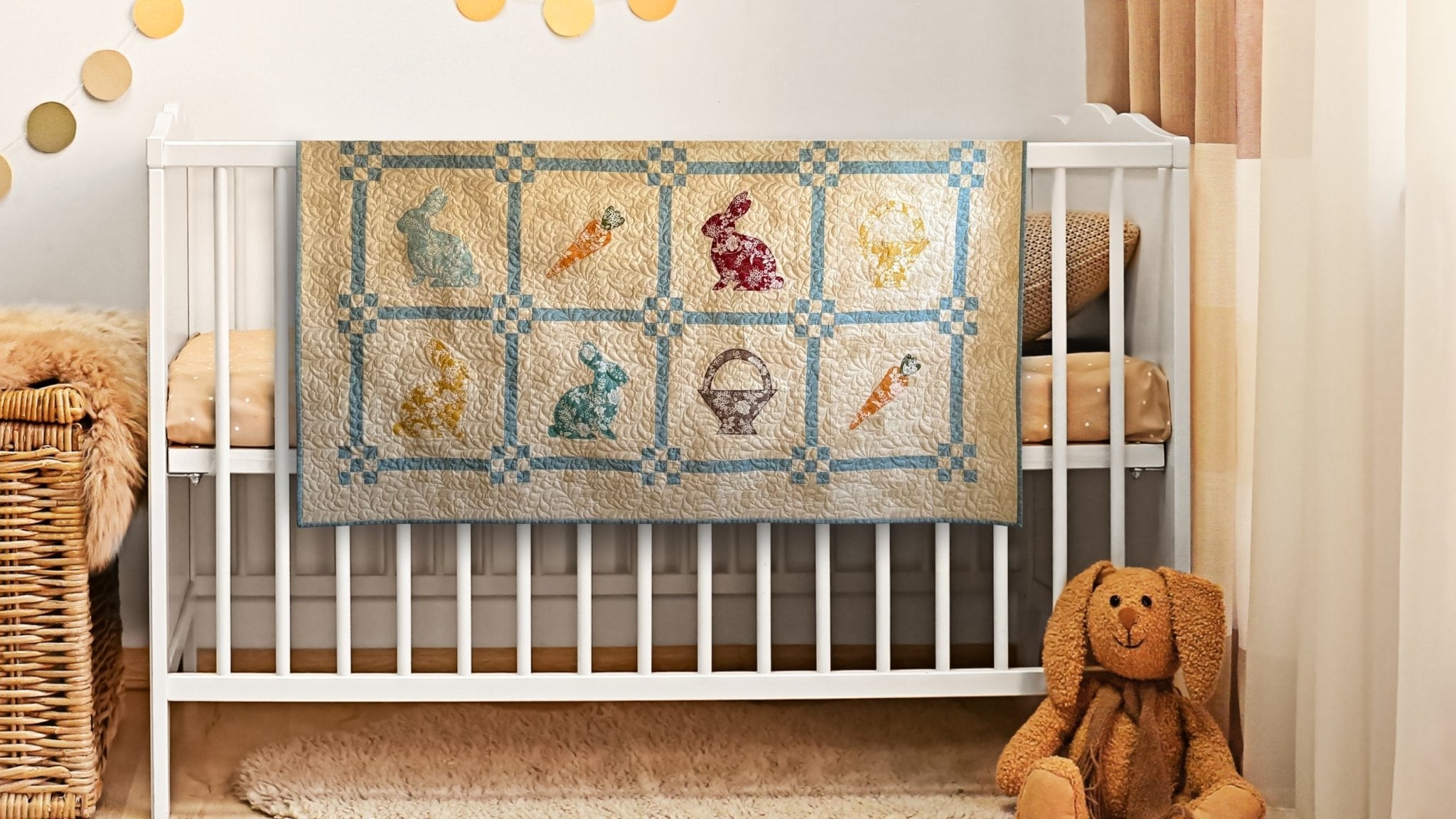 Easter Garden Gathering Quilt Pattern, Paper Print Version, Mailed - Easy Piecy Quilts