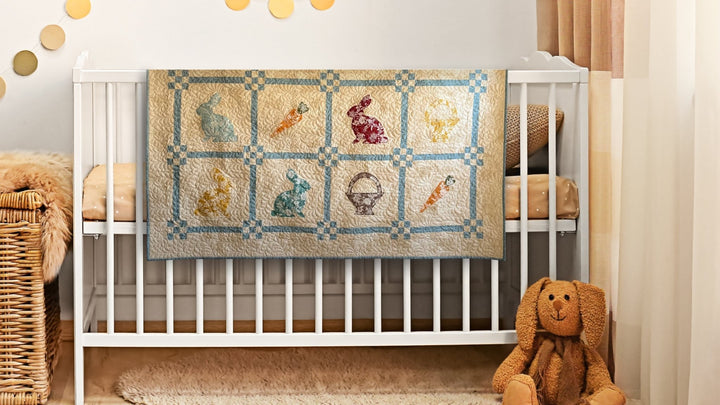 Easter Garden Gathering Quilt Pattern, Paper Print Version, Mailed - Easy Piecy Quilts