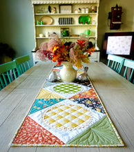 Load image into Gallery viewer, &quot;Easy as Pie&quot; Quilted Table Runner Pattern Paper Print Version - Easy Piecy Quilts
